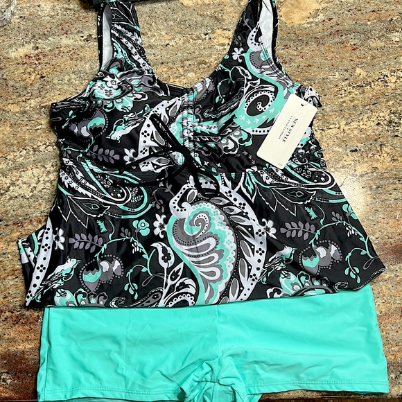 XXL New Style Tankini Bathing Suit Set - Picture 1 of 6
